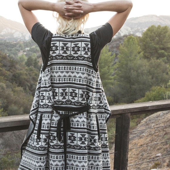 Cashmere Blend Cozy Chic Boho Vest - Picture 3 of 6